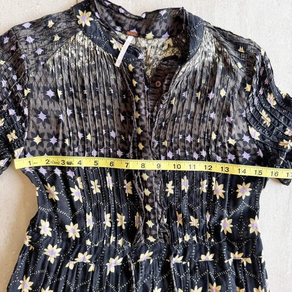 Free People Floral Print Tiered Maxi Dress Size S - Picture 12 of 12